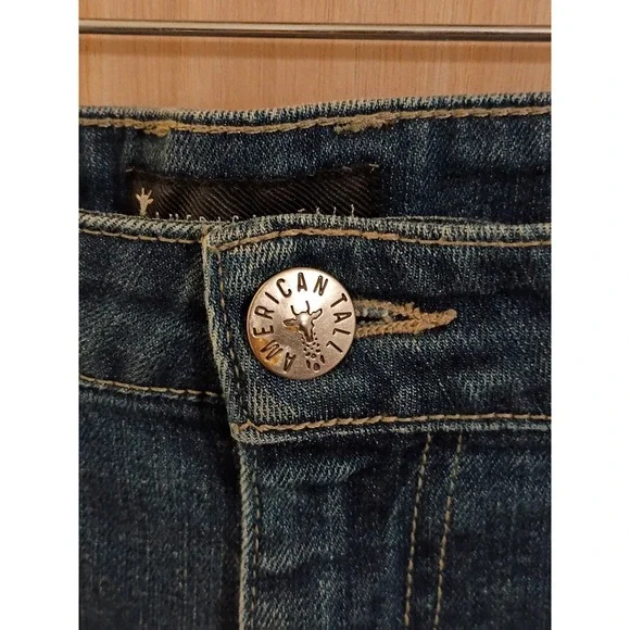 American Tall Mens Classic Blue Denim Jeans Straight Leg 38x36. - Picture 4 of 11